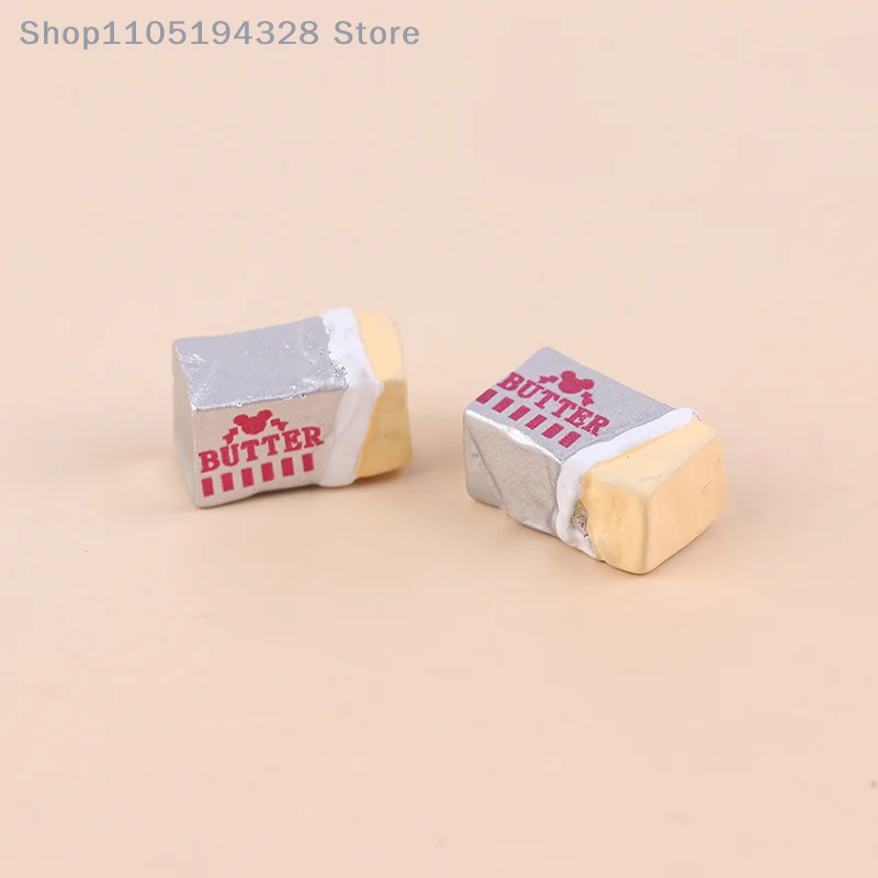 6 Stuks Simulatie Voedsel Boter Miniatuur Fantasiespel Keuken Diy Brood Set Speelgoed Ontbijt Servies Poppenhuis Accessoires