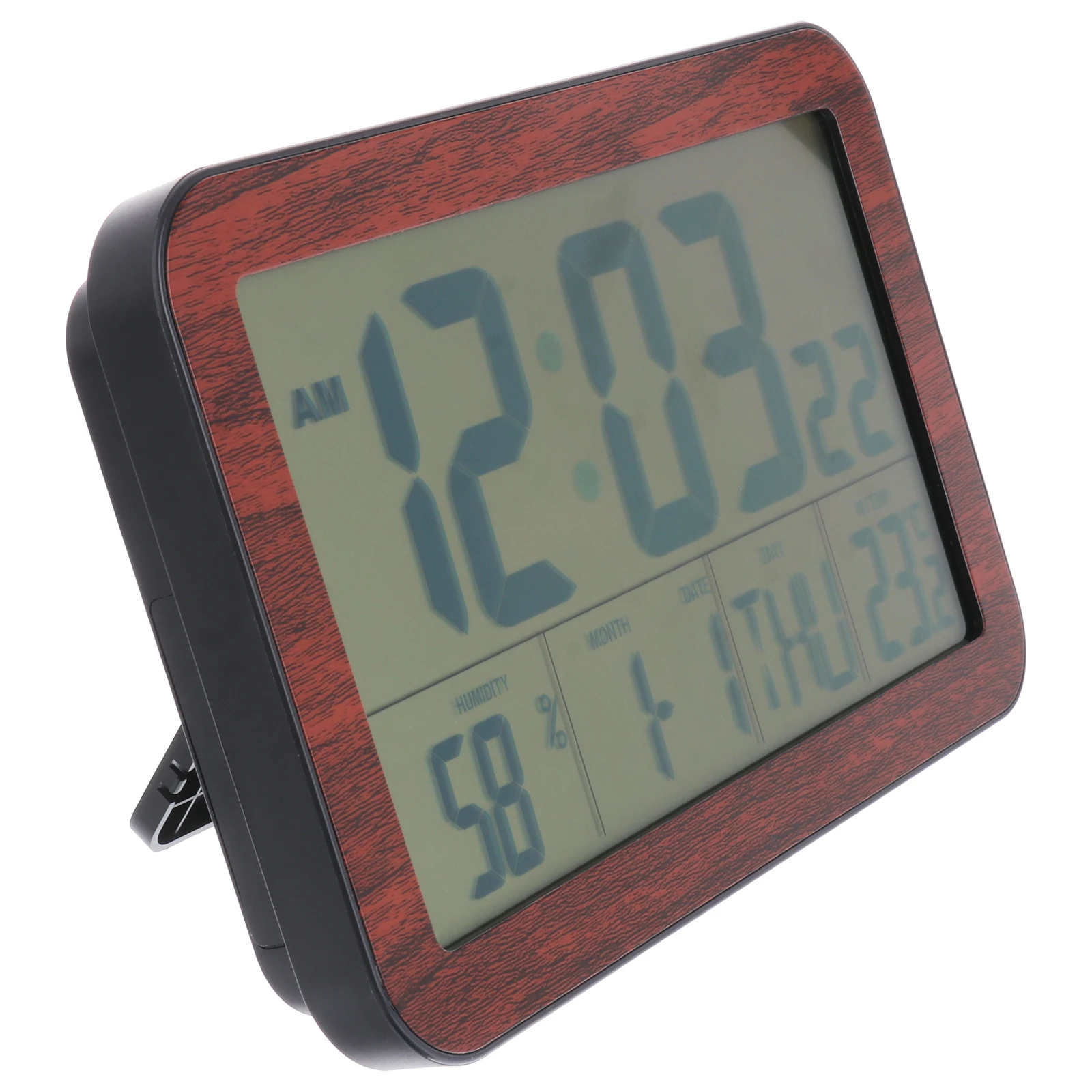 

Electronic Perpetual Calendar Clock Digital Wall Mounted Desk Alarm Temperature Humidity Home Decor Bedroom