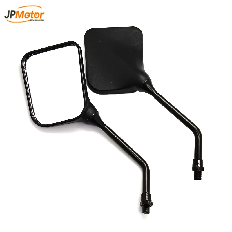 Black Square Dual Sport Motorcycle Mirrors Side Mirrors For all Motorcycle 2Pcs/Pair