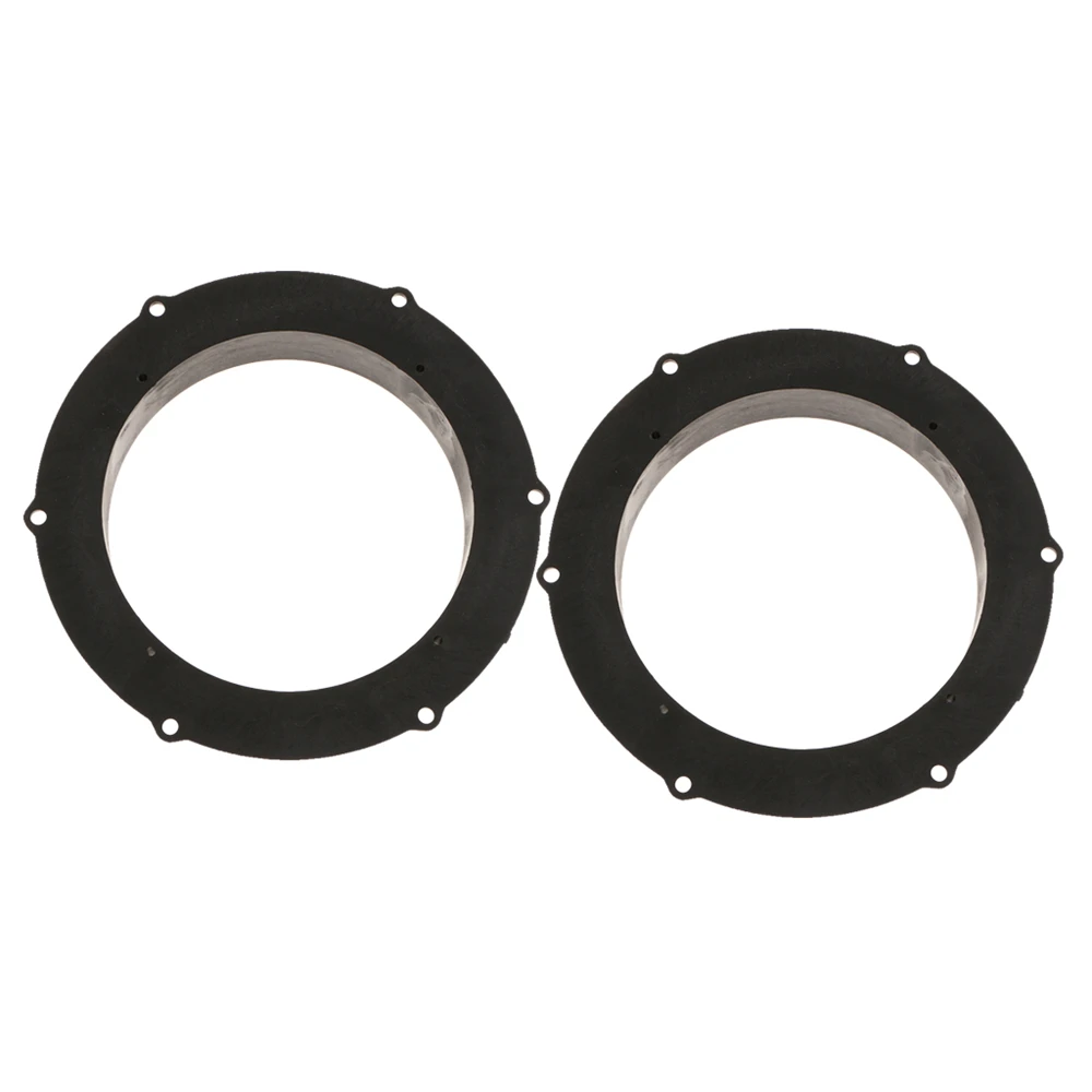 Espaciador de montaje para altavoz de coche, anillos adaptadores de 6,5 pulgadas, color negro, para VW Magotan, Skoda, Audio estéreo, 2 unidades