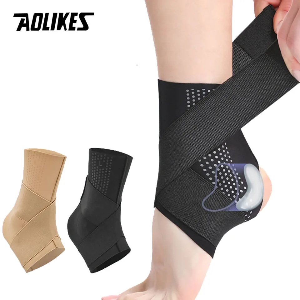 AOLIKES Ankle Brace,Compression Ankle Support,for Men and Women with Sprained Ankles, Ankle Wrap Stabilizing Ligaments