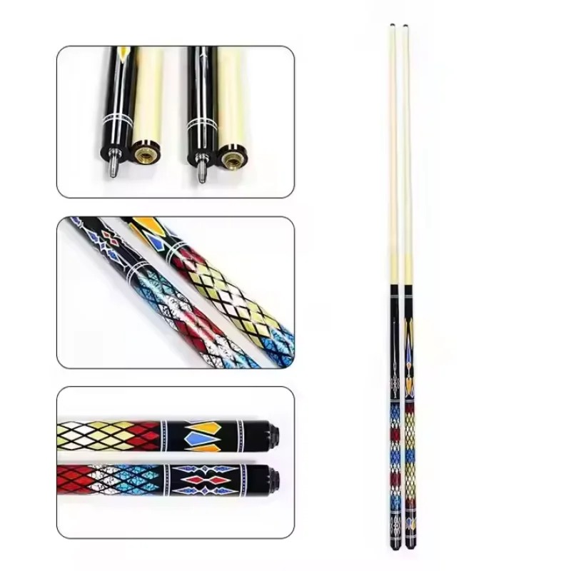 

Wholesale price 1/2-PC 12.5mm 58inch Maple Wood Billiard Pool cue for sale