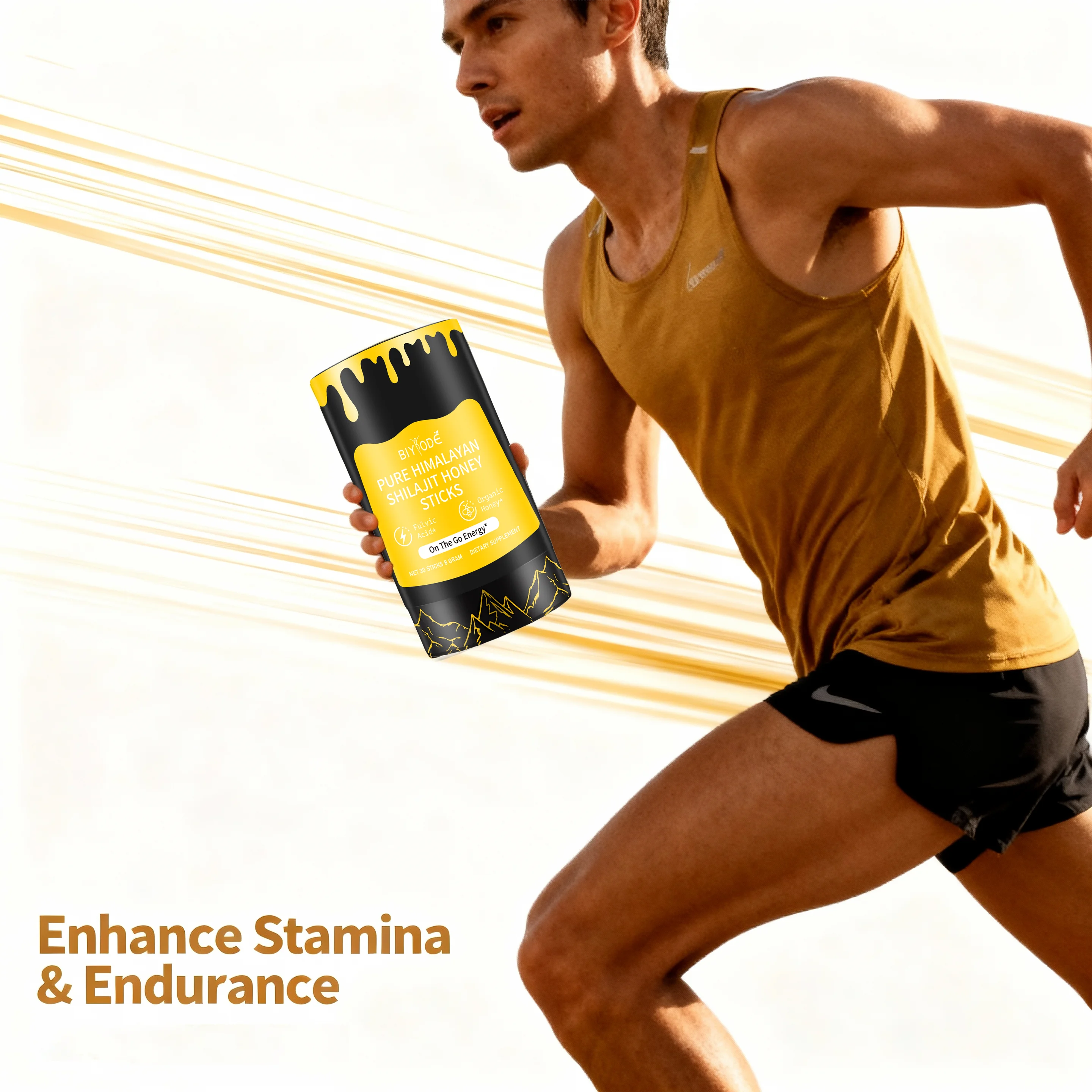 【BIYBODE】 أعواد عسل شيلجيت 760 جرام 2 عبوة من مستخلص عشبي للحيوية والعافية