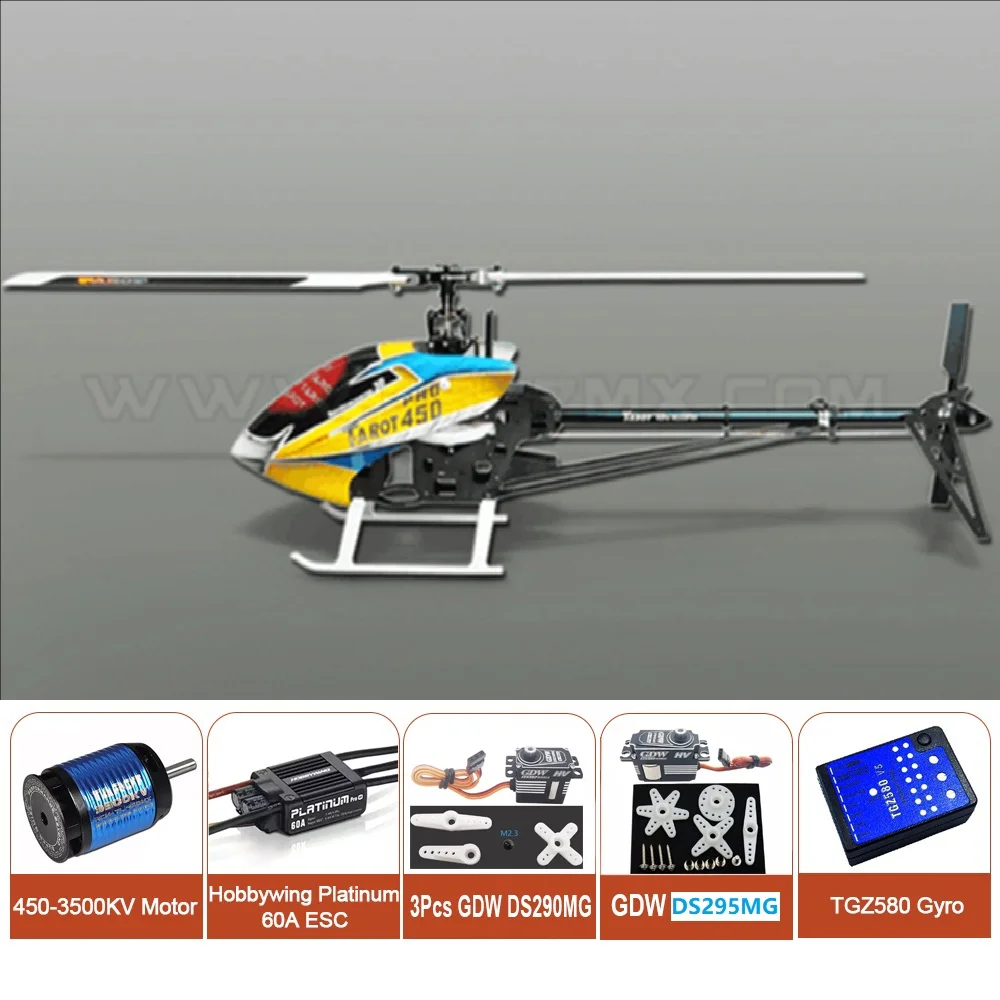 AEOLIAN 450PRO V2 Flybarless RC Helicopter Metal Kit