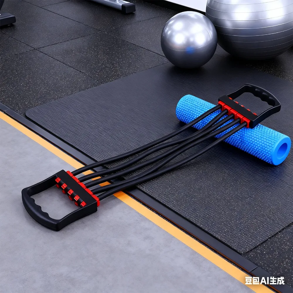 Detachable Design Chest Expander Strength Training Pull Rope Structure Resistance Band Puller Elastic Band Chest Expander Rope