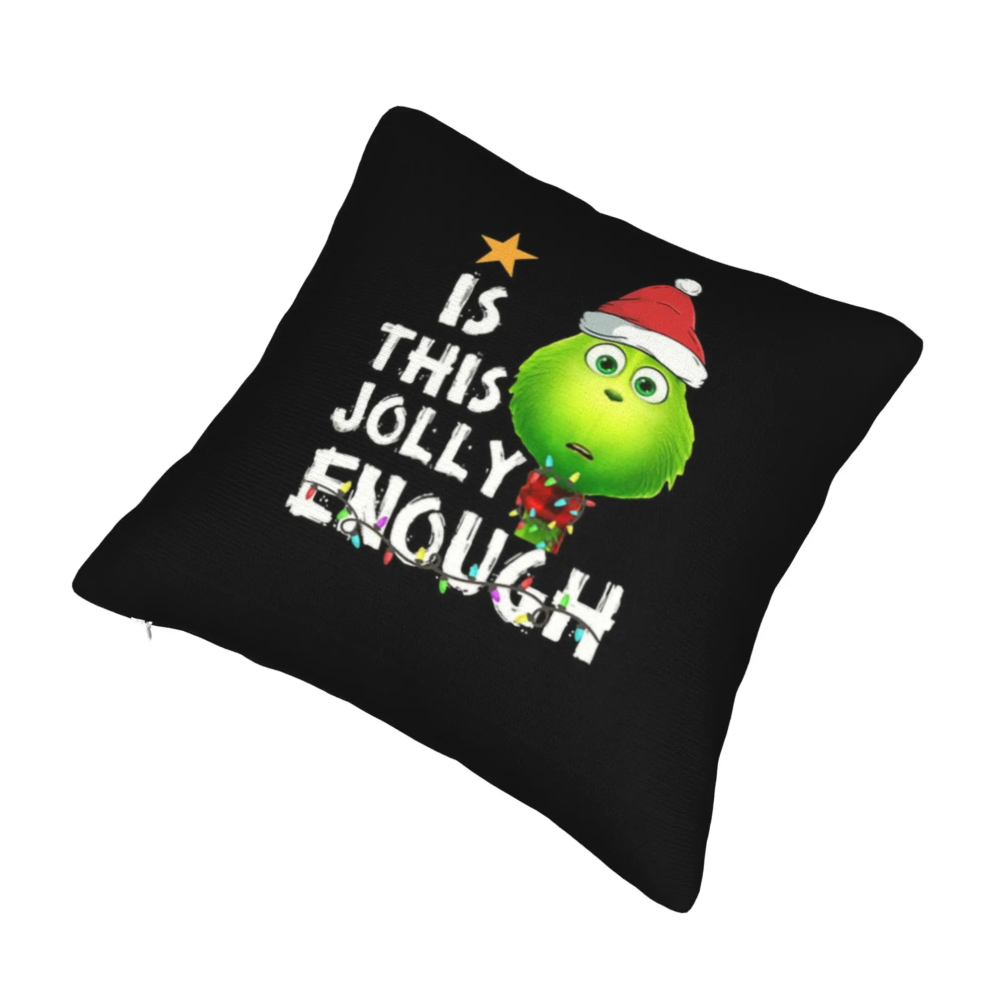 Fashion How Stole Christmas Cosplay Cushion Covers 40x40cm Velvet  Pillow for Sofa Square Pillowcase Decoration