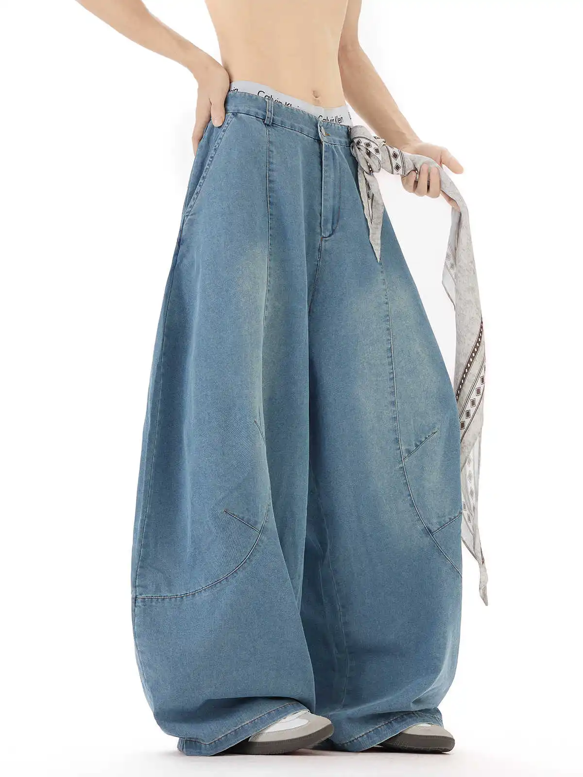 Femmes bleu clair Baggy maman jean Harajuku Vintage Y2k Denim pantalon japonais années 2000 Style surdimensionné petit ami jean pantalon vêtements
