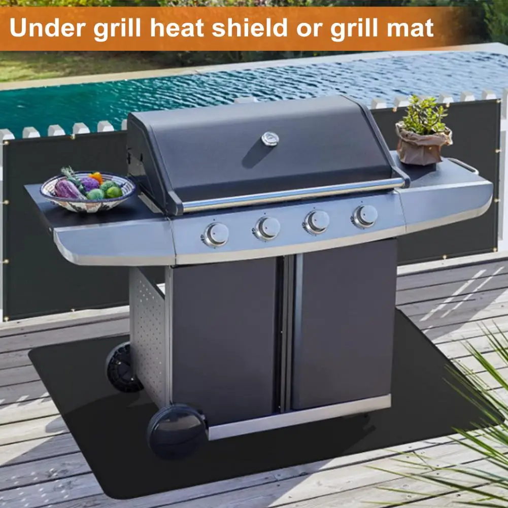 High Temperature Wall Protector Fireproof Heat Grill Mat for Outdoor Grill Stove Wall Protector Deck for Blackstone for Ultimate