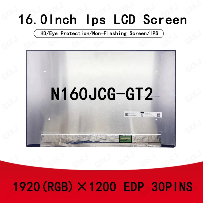 30pin N160JCG-GT2 16.0inch 1920*1200 Wholesale for LCD Panel Display Screen Replacement Laptop Monitor