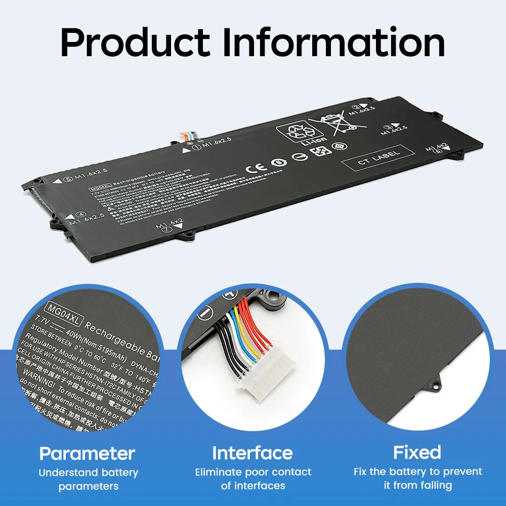 MG04XL Battery Replacement for Hp Elite X2 1012 G1 Series Laptop Y0F40UP W5J84US 812060-2B1 812060-2C1 812205-001 HSTNN-DB7F 41W