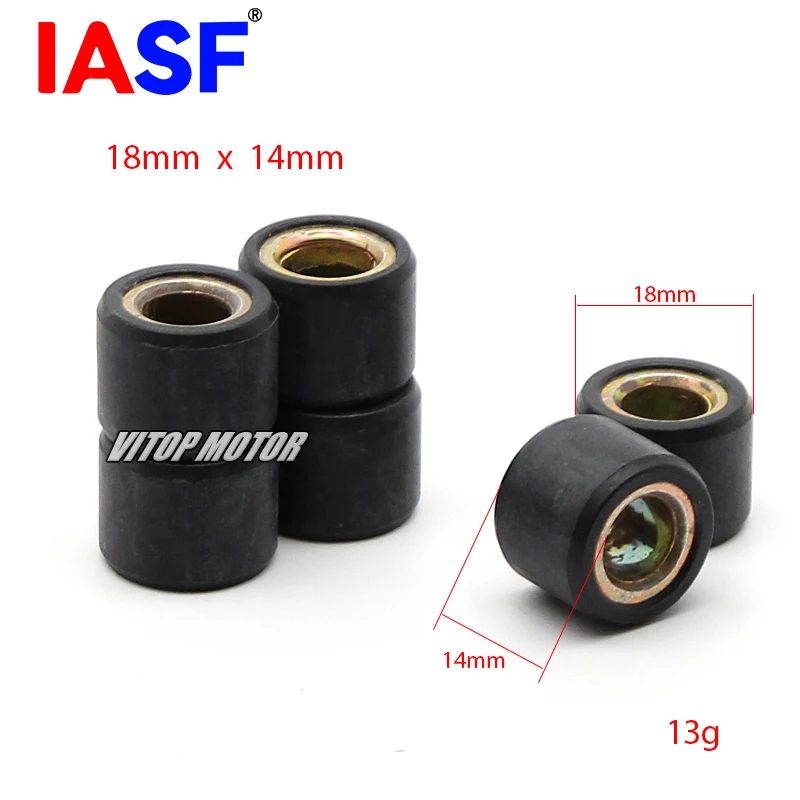 Fits for Kymco AGILITY 4T 125 R16 125/150 DOWNTOWN 125i/125 Like 125 Move 125 GY6 125cc 150cc Variator Roller (18x14) 13g