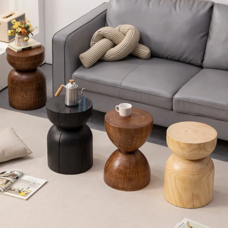 

Log Pier Corner Few Solid Wood Stools B & B Side Few Ornaments Root Carving Small Stool Pier Few Shoe Stool Wooden Pier Flower