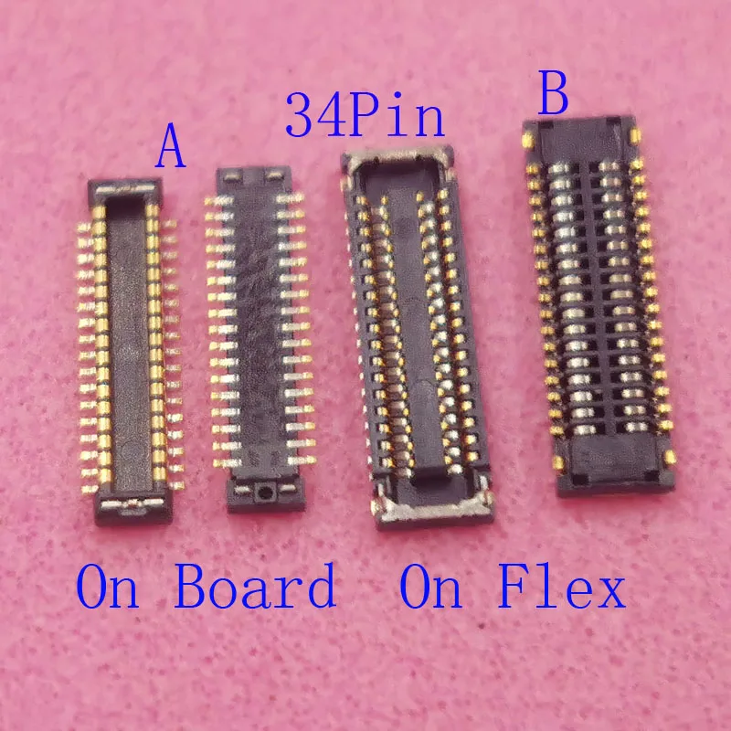 2-10Pcs Lcd Display Screen Plug FPC Connector For Samsung Galaxy SM-G531 G7109 G7105 G7108 G530 J2 Prime G532 G7102 G7106 34 Pin