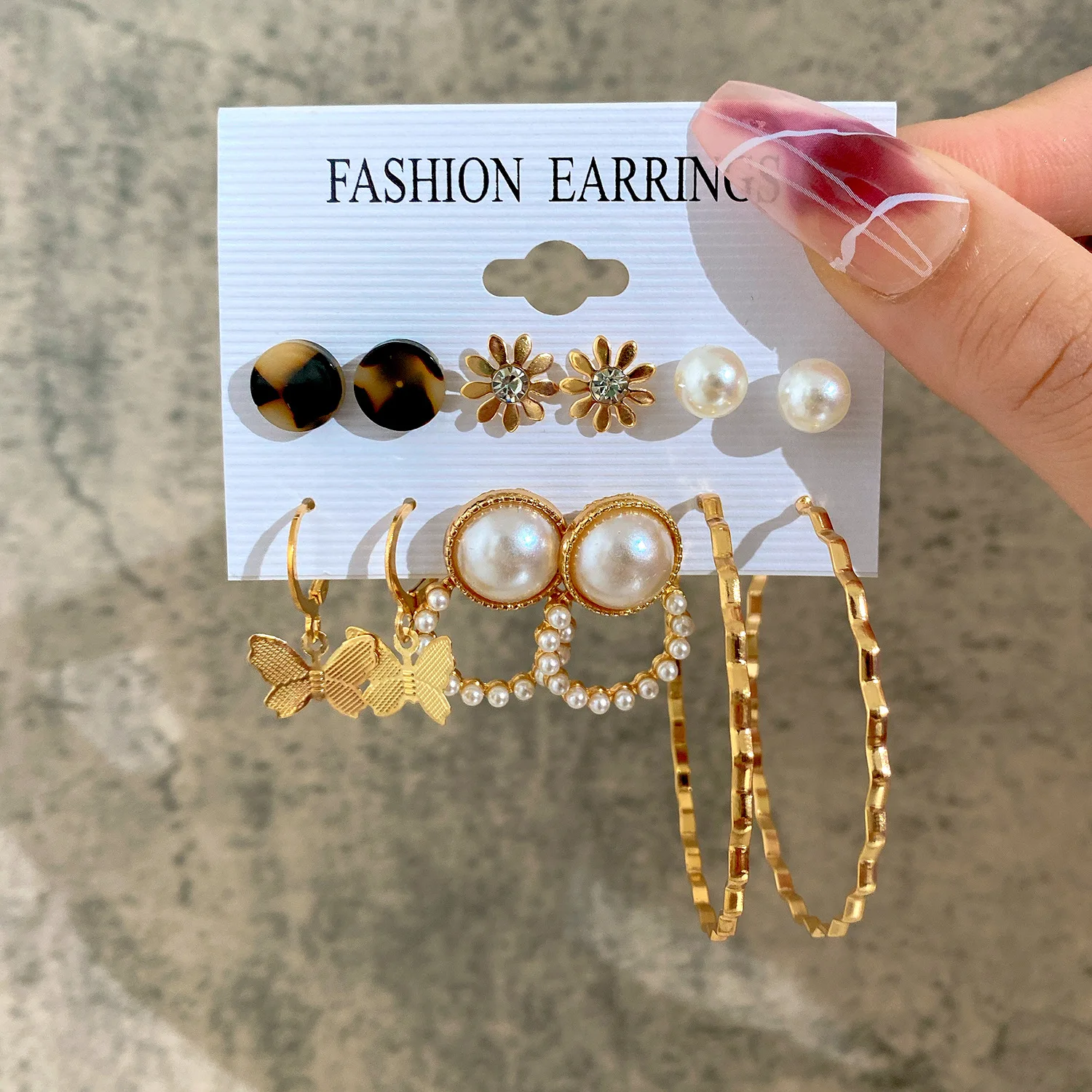 Korean Style Exquisite Charm Long Tassel Stud Earrings Set Women Personality Versatile Girlfriend Party Gift Jewelry