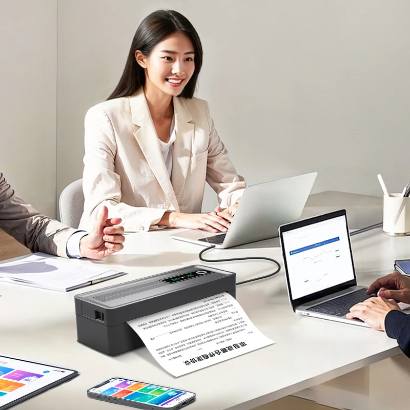 

Portable for Enabled Thermal Printer with 2600mAh Battery 35H Standby for Field Service A4/A5 Paper in Stock