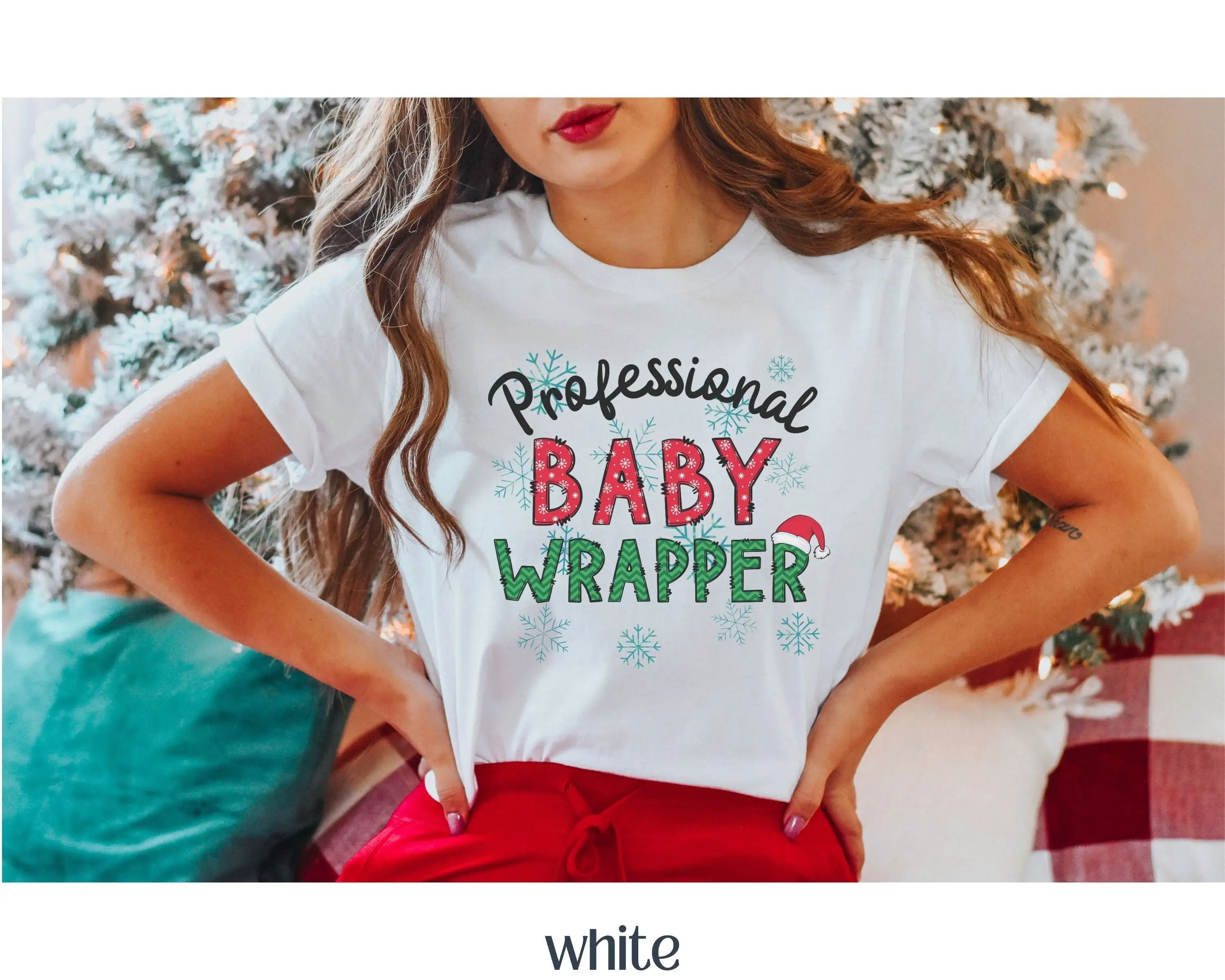 Professional Baby Wrapper T Shirt Nicu Christmas Ob Nurse Labor And Delivery Mother