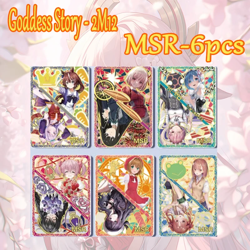 Goddess Story 2M12 Colorful SSR PTR MSR card Rem Yor Forger Tohsaka Rin Kamado Nezuko boy Toy collection Birthday Christmas gift