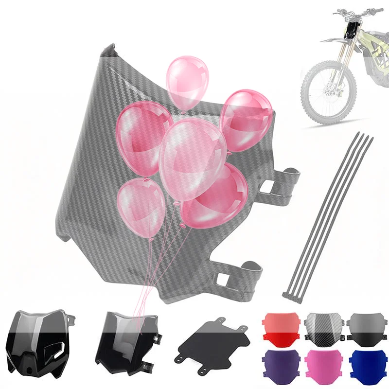 Electric Motorcycle Front Plate Weatherproof Dirt EBike Accessory Fit for Light Bee S X Talaria Sting Outdoor Riding