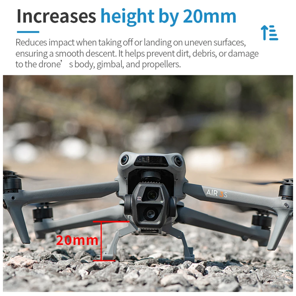 طوي الهبوط ل DJI الهواء 3S ملحقات حامي الساق للطي الهبوط الانزلاق ل DJI الهواء 3 ملحقات طائرة بدون طيار