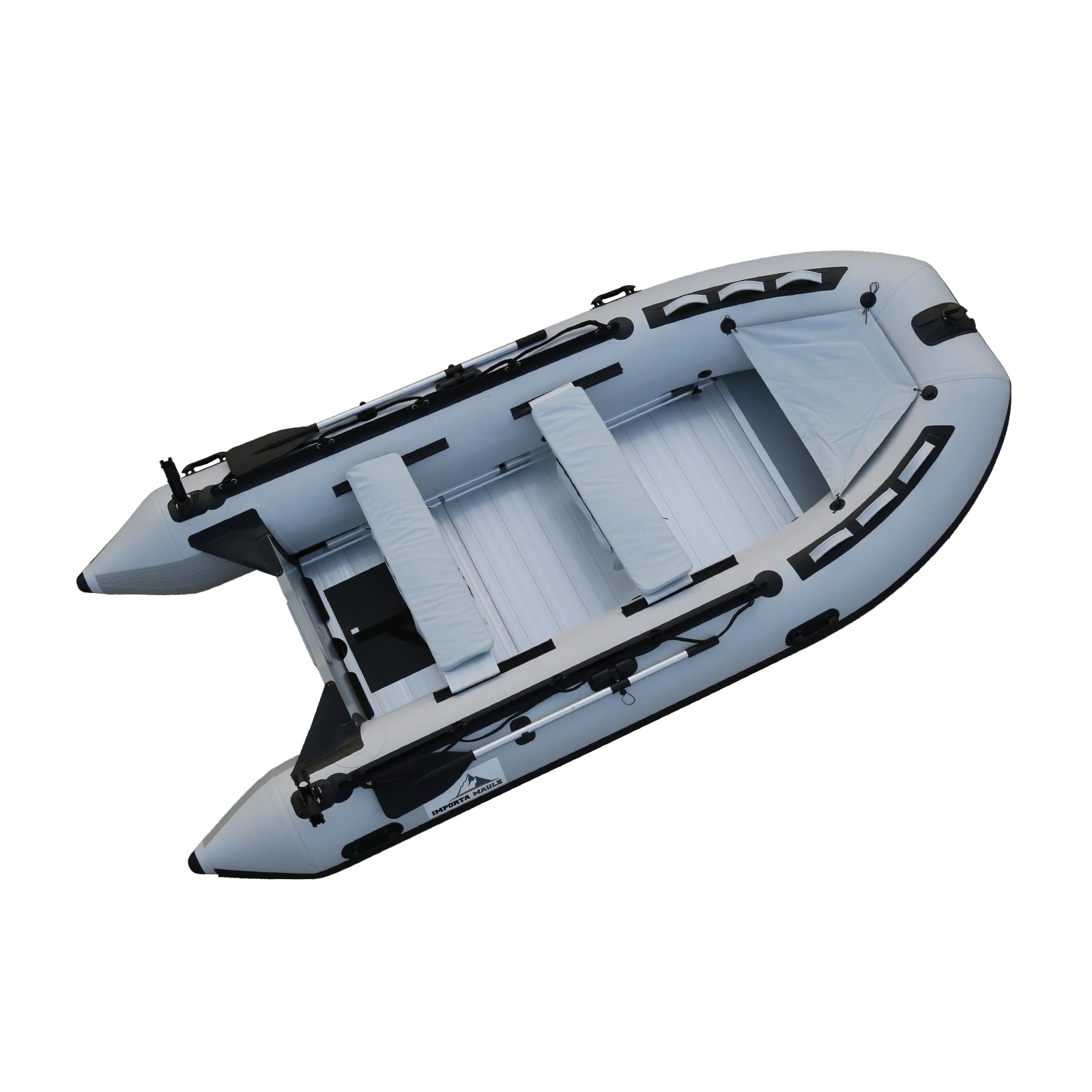 Qingdao Haohai 3.8 متر تجمع Hypalon الرياضة المقصورة كروزر جامدة الركاب البلاستيكية الصيد قارب قابل للنفخ للمياه