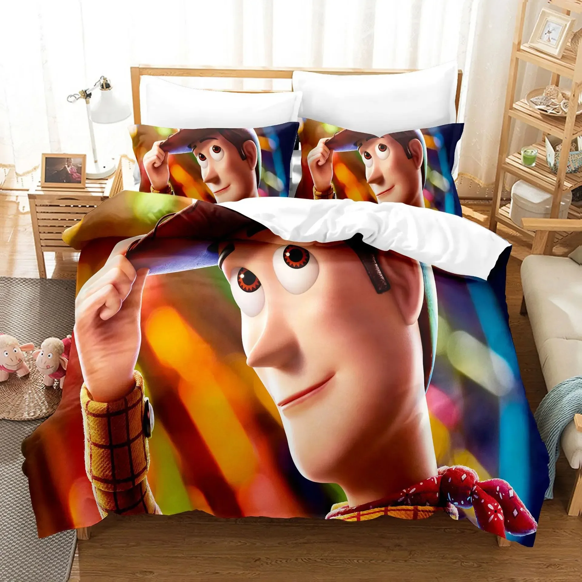 Toy Story Buzz Lightyear Bedding Set Bed cover universal,suitable for children and adults 3-piece modern 3d printed