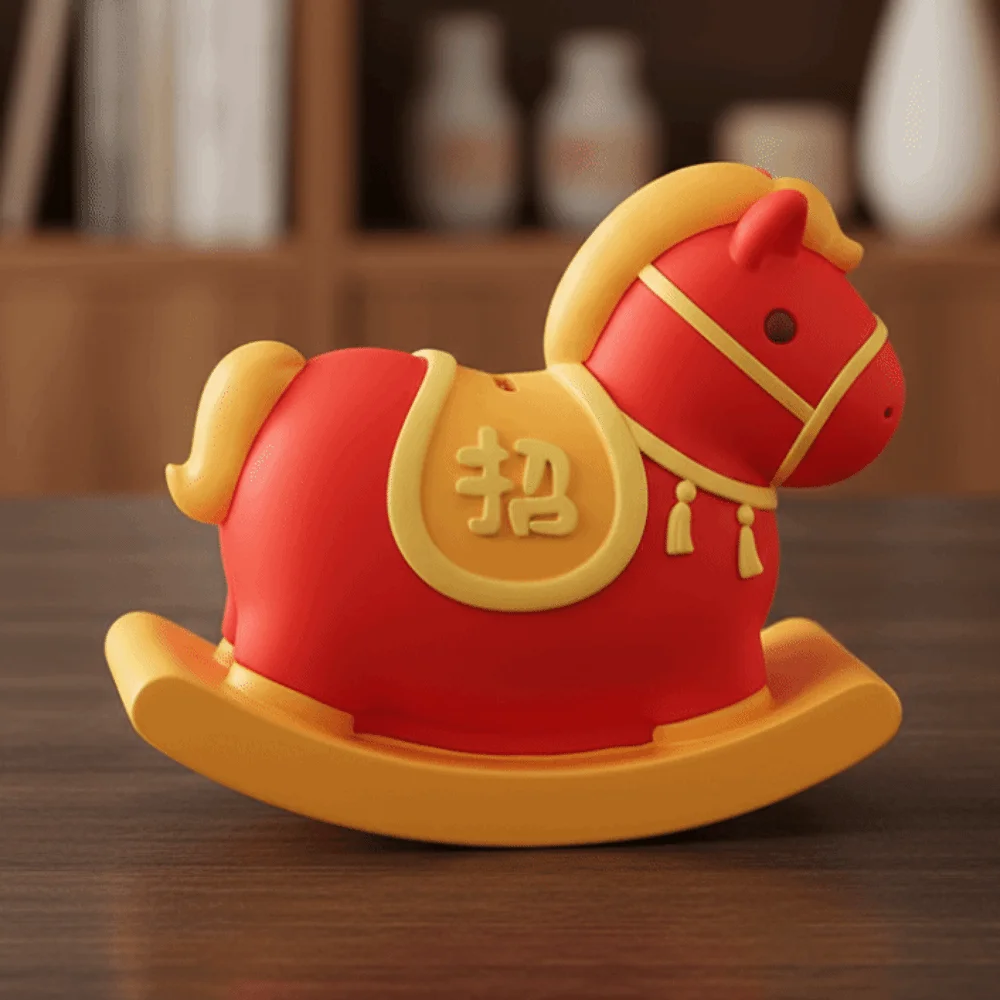 Anti Drop Horse Year Piggy Bank Decorative Large Capacity Cartoon Horse Money Boxes Collectible Savings Tank