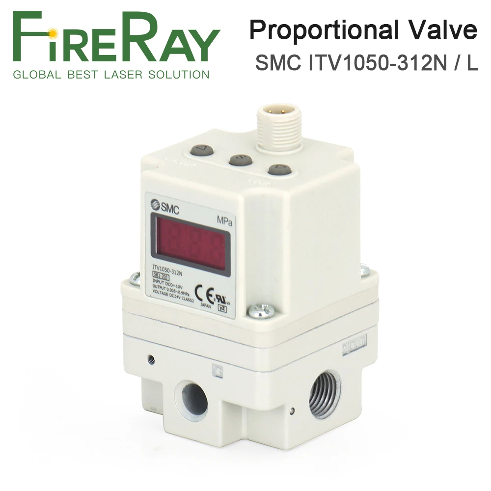 FireRay SMC Electrical Proportional Valve ITV1050-312N ITV1050-312L Pneumatic Equipment For Fiber Laser Metal Cutting Machine