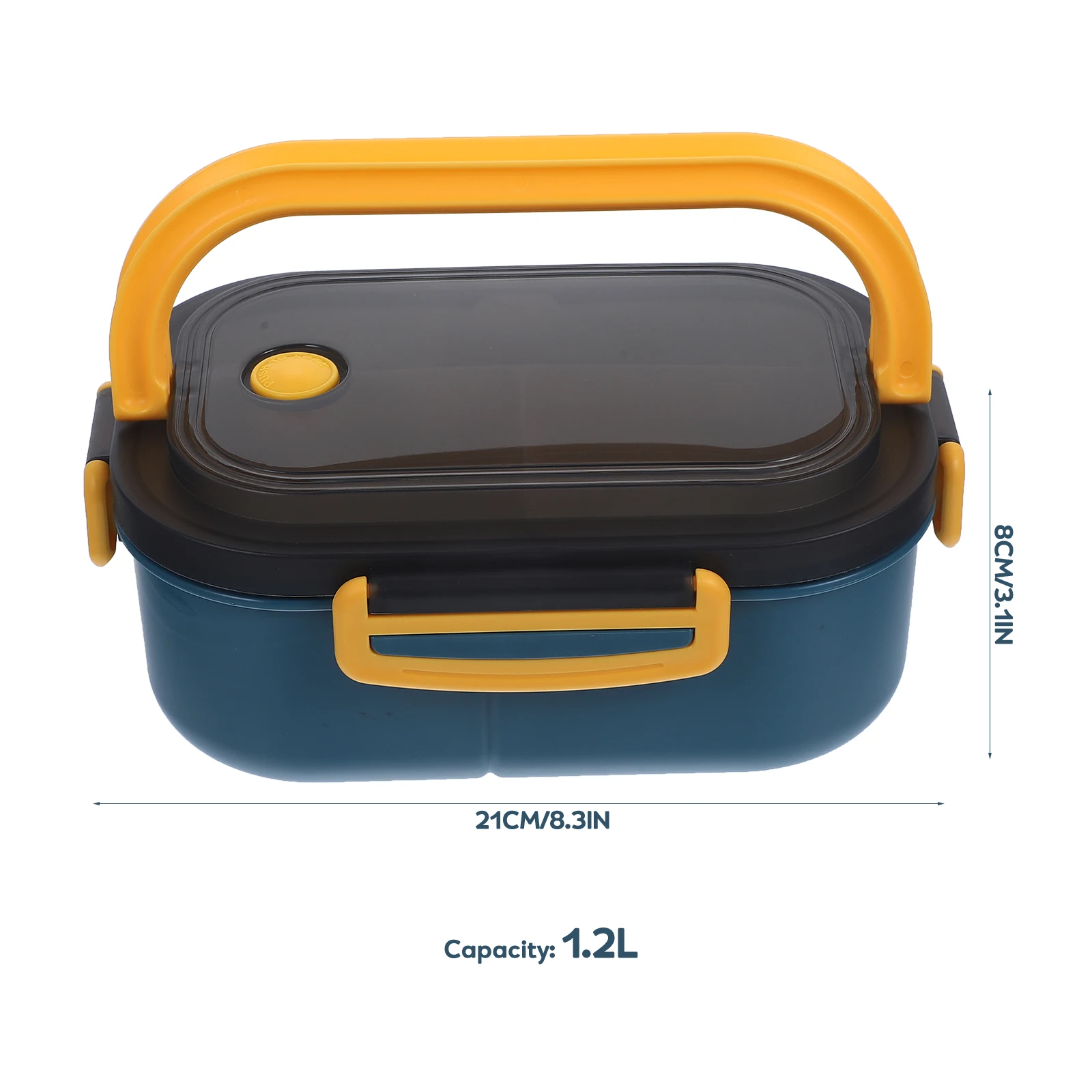 

Портативный ланч-бокс для взрослых с отделением для микроволновой печи для офиса и школы, легкий герметичный с разделителями