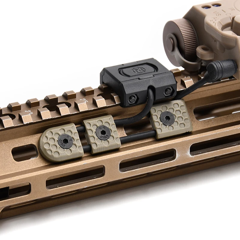 Tactical 3D Print Wire Guide System Cable Management Arson Machine MLOK KEYMOD M600 M300 PEQ15 Flashlight Hunting Accessories