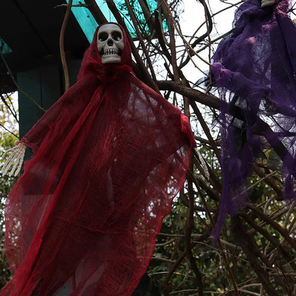 Haunted Party Skeleton Decoration Halloween Skeleton Ghost Decoration Halloween Hanging Skull Ghost for Porch for Halloween