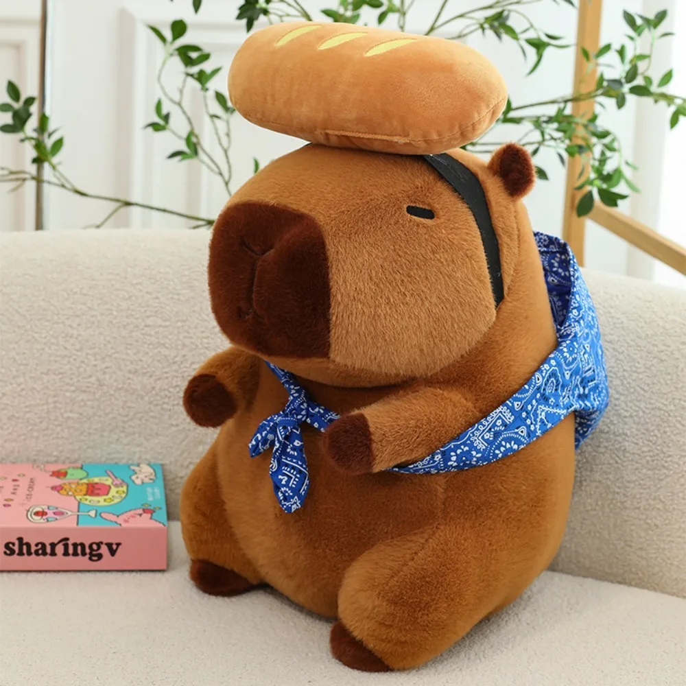 Dios ladrón capibara juguete de peluche esponjoso capibara relleno muñeca colección dibujos animados capibara muñeco esponjoso niños regalos de cumpleaños