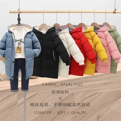 Fashion Boys Girls Jackets Children Spring Solid Colour Coats Teenager Autumn Hooded Padded Outerwear Kids Casual Warm Clothes