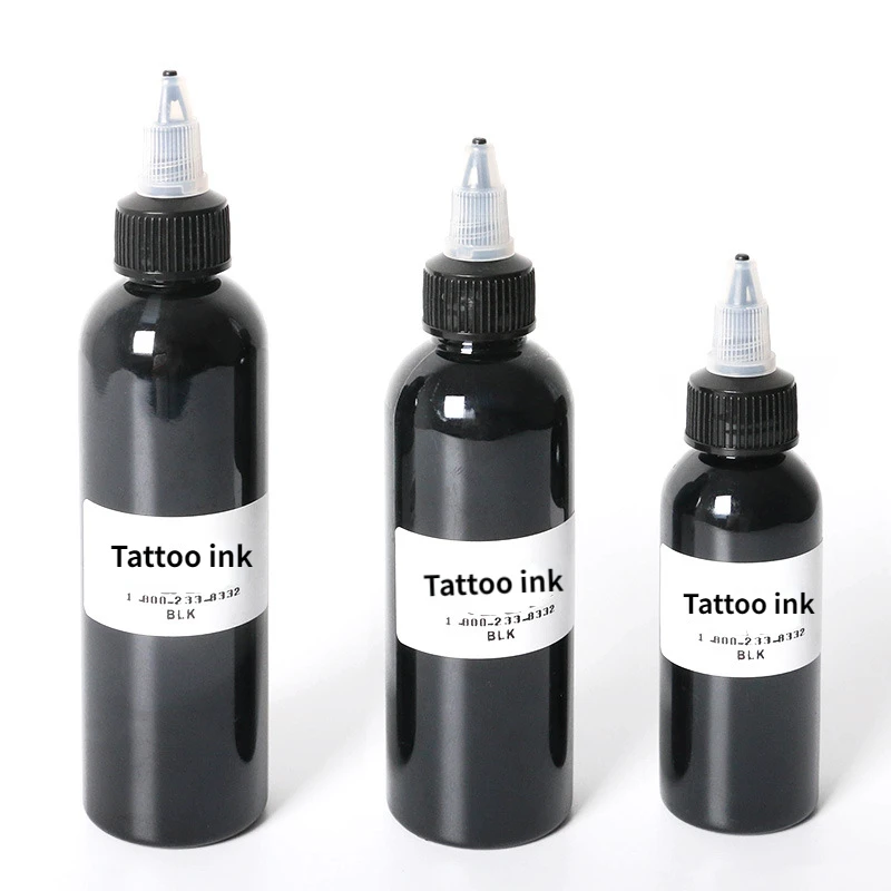 60/90/120ml Black Tattoo Ink Pigment Professional DIY Tattoo Pigment Permanent TattooInk Body Art Tattoo Pigment