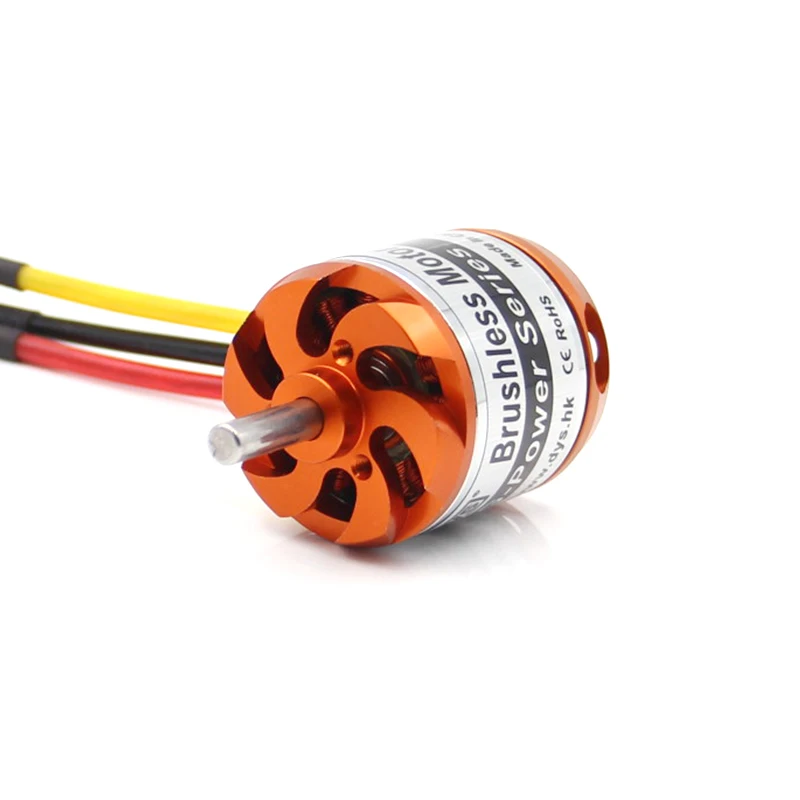 DYS D3542 3542 1450KV 1250KV 1000KV มอเตอร์ไร้แปรง 2 ~ 4S Lipo 5mm เส้นผ่านศูนย์กลางเพลา Gold และ Silver สําหรับ 70A ESC FIXED-Wing Drones