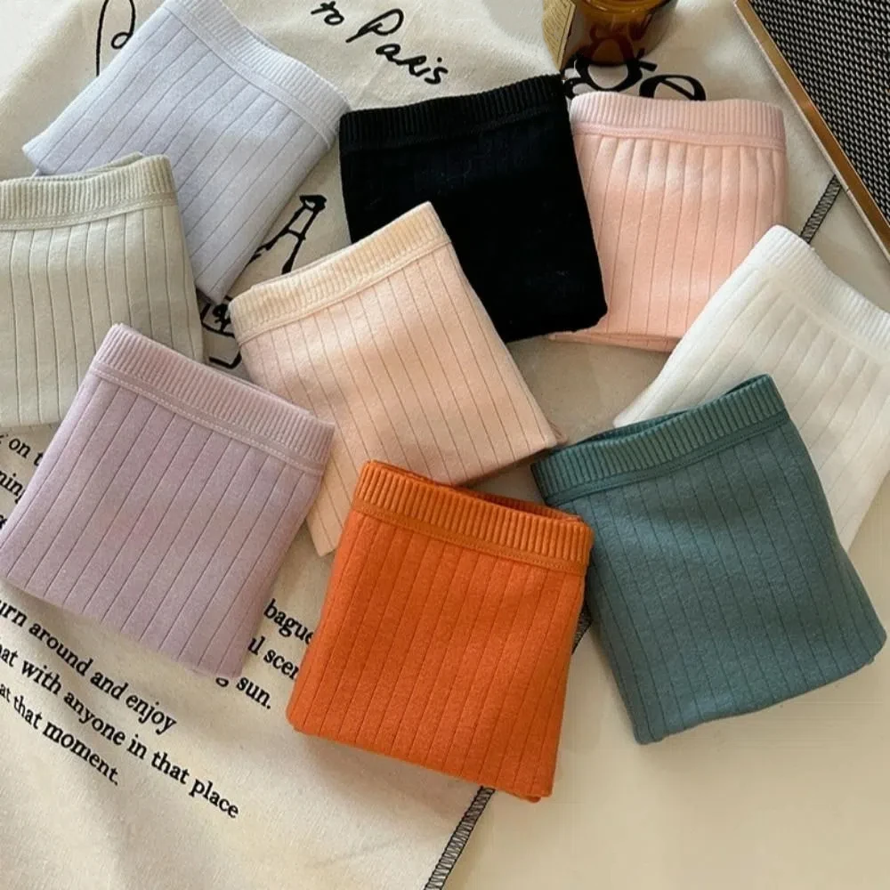 

4Pcs Traceless Women Panties Set Low Waist Female Lingerie Safety Trousers Brief Random Color 4PCS Underpants Four Seasons