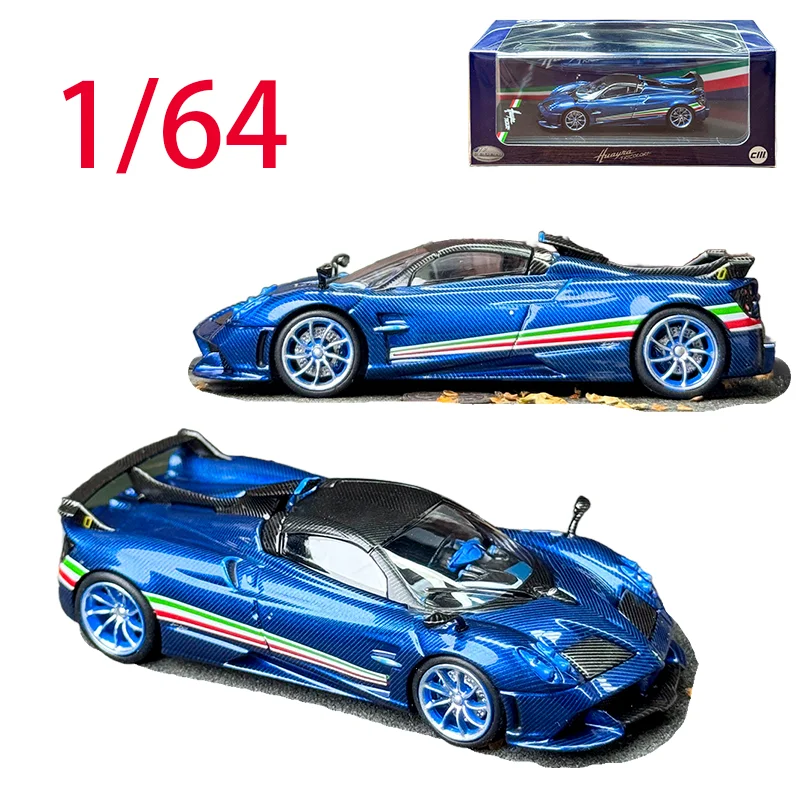

CM литая под давлением модель автомобиля Pagani из сплава в масштабе 1/64 Pagani Huayra, трехцветный флаг, игровые транспортные средства, игрушки для мальчиков, оригинальная коллекция коробок