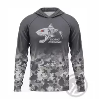 HUK nueva manga larga con capucha cubierta facial camisas de pesca sudaderas de secado rápido transpirable protección UV hombres camisetas de pesca UPF 50 +