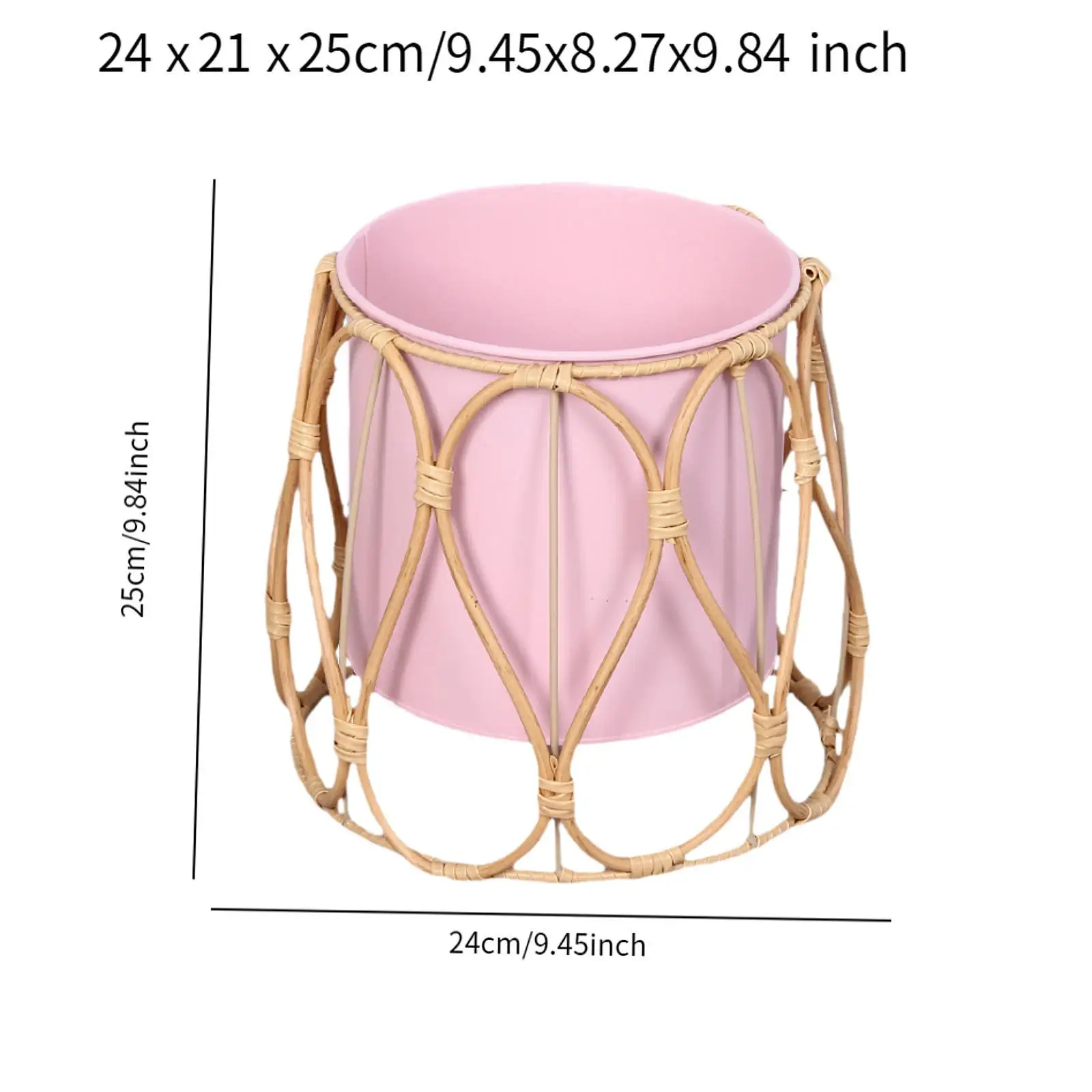 Soporte para macetero tejido, soporte para maceta, centro de mesa, flor decorativa rústica nórdica