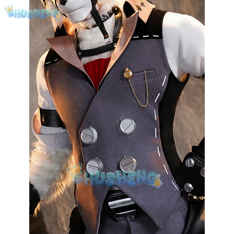 Zenless Zone Zero Von Lycaon Cosplay Costume Wig Game Uniform Tail Rings Victoria Housekeeping New Eridu Halloween for Women Men