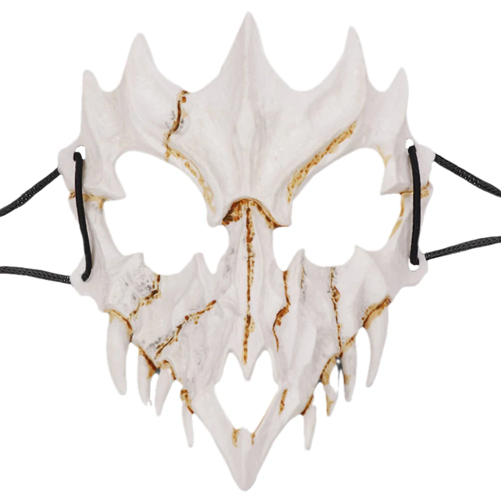 White Animal Skull Mask Animal Bone Hollow Mask Dress-Up Costumes For Halloween Carnival Party Christmas Facial Decoration New