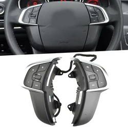 Original Steering Wheel Switch Car Multifunction Cruise Control Button Phone Volume Accessories For Citroen DS4 C4L 2013-2016