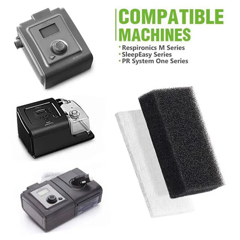 Daily 90PCS CPAP Filters For Respironics Premium Foam Filter And Ultra Fine Filters Respironics M Series