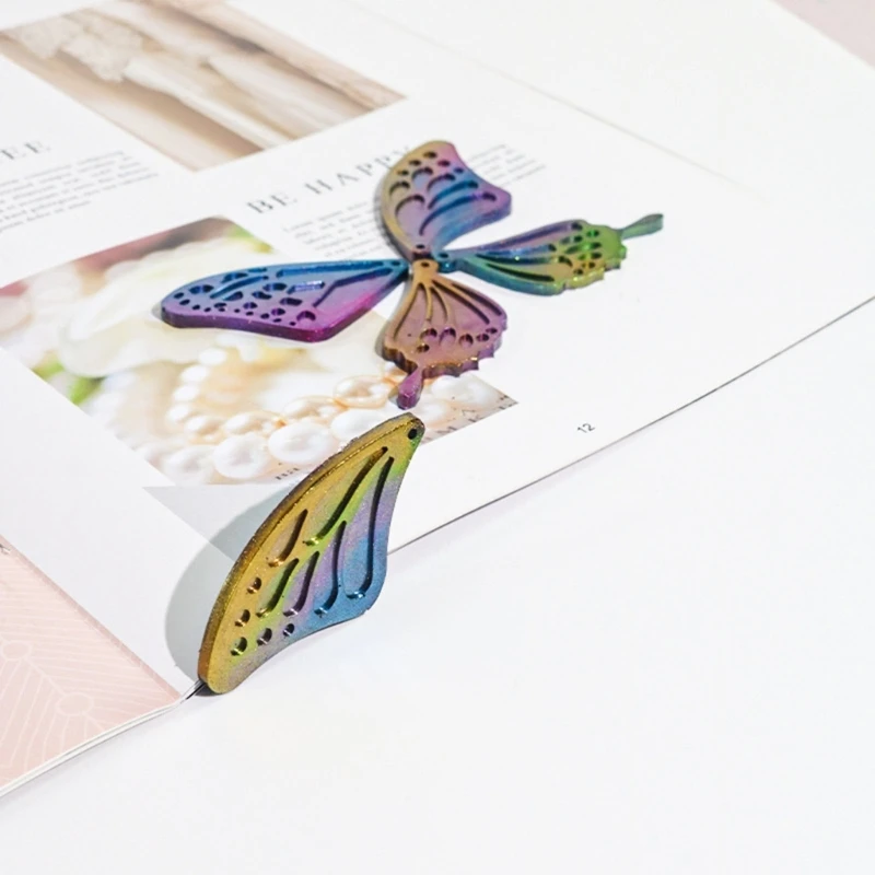 Keychain Mold Pendant Mold Butterfly Wing Shaped Hand-Making Tool Keychain Decoration Silicone Material for DIY Pendants Y08E