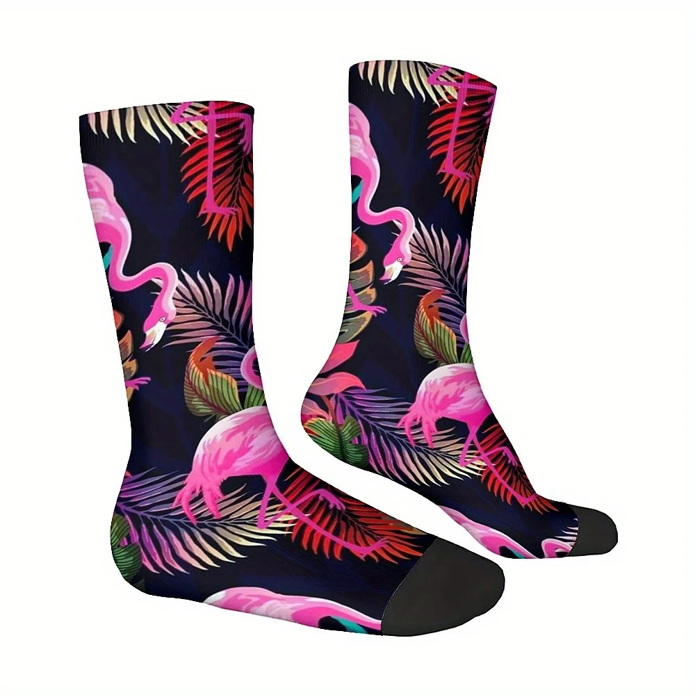 1켤레의 풀 프린트 패턴 유니섹스 하라주쿠 심리스 노벨티 귀여운 프린트 재미있는 노벨티 해피 크루 삭스 가족에게 최고의 선물