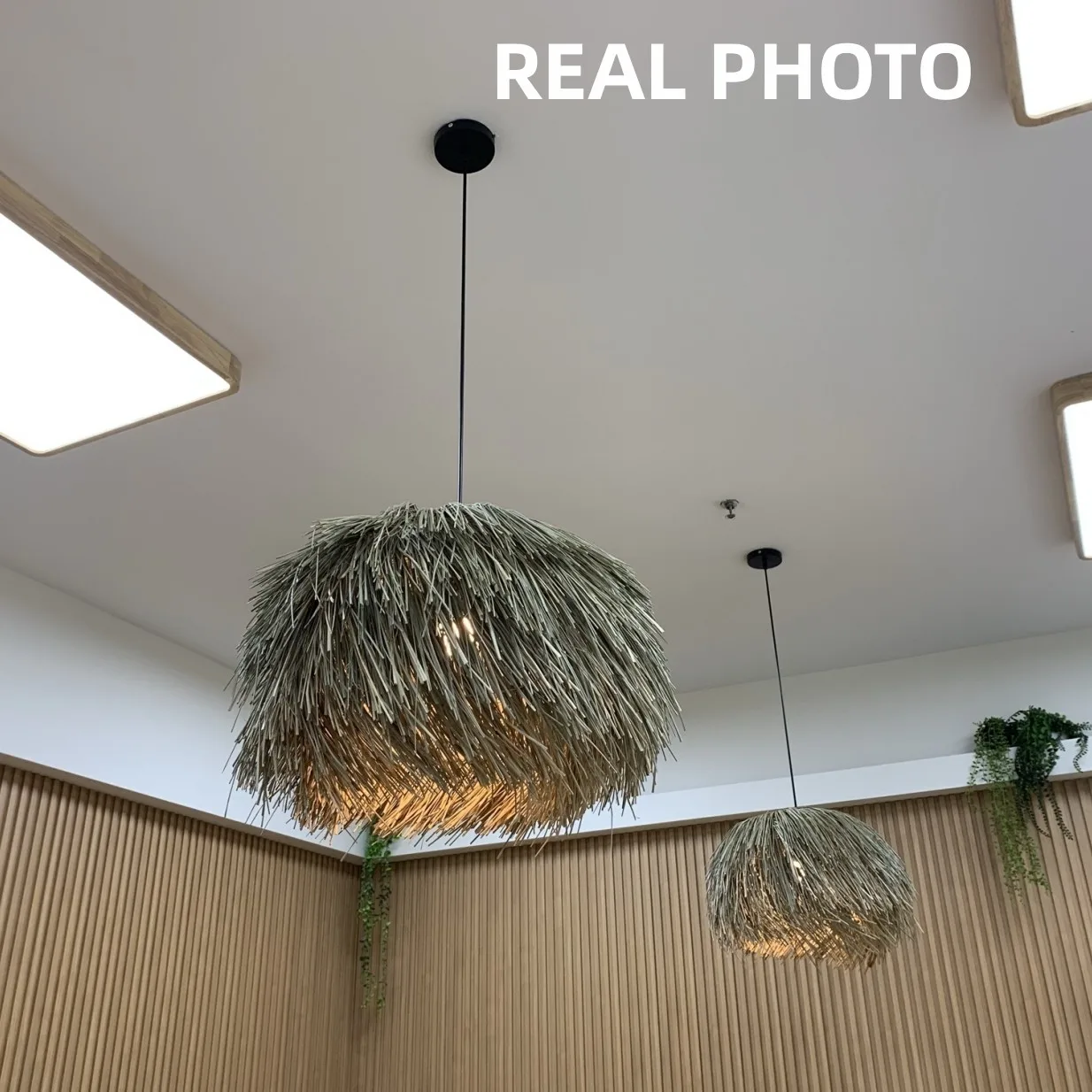 Japanese Wabi Sabi Wind Retro Hand Woven Rattan Led Pendant Lights Restaurant Bar B&B Home Decor Bedroom Dining Room Chandelier