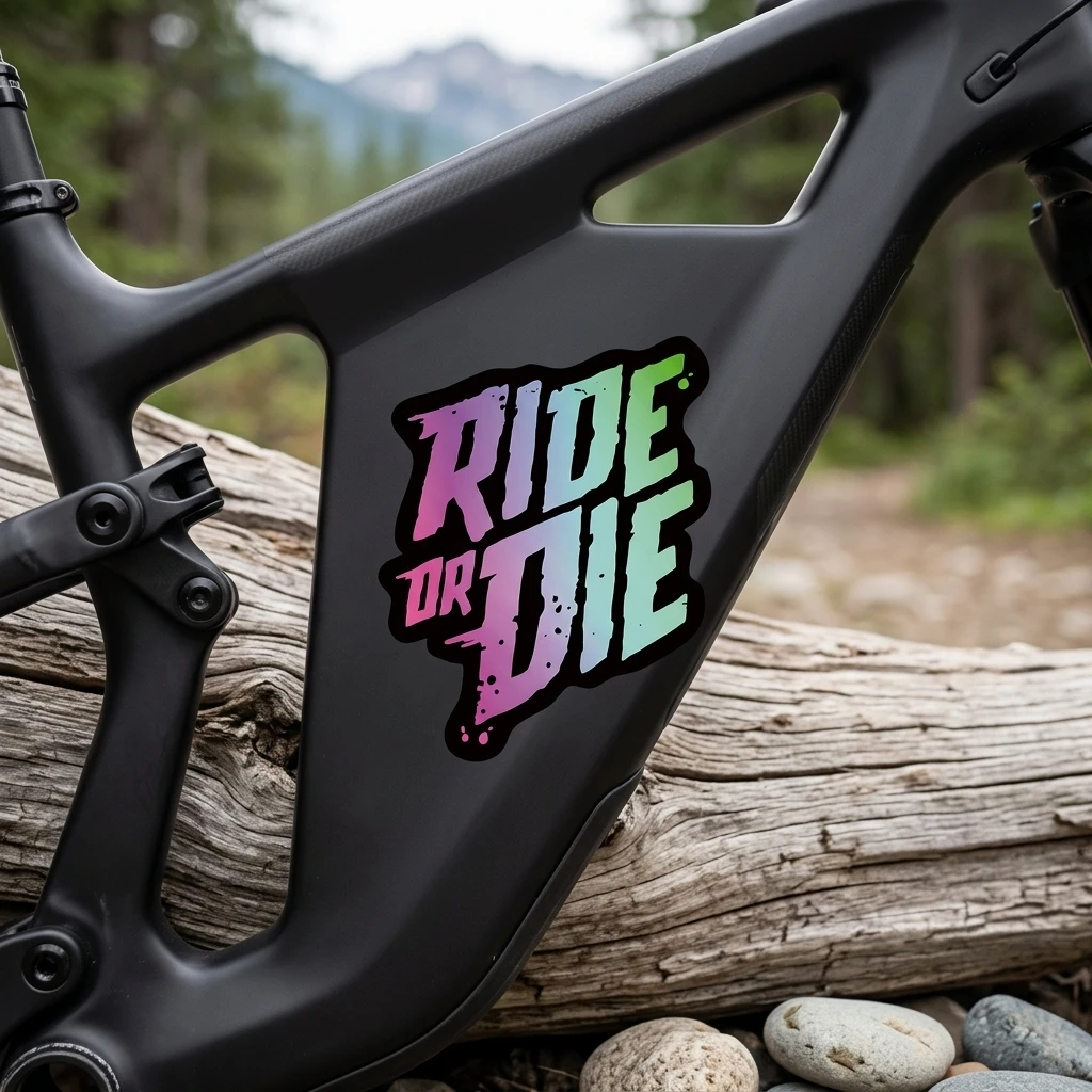 Mountain Bike Waterproof Stickers PVC DIY Frame Decoration Decals for Cycling Customization