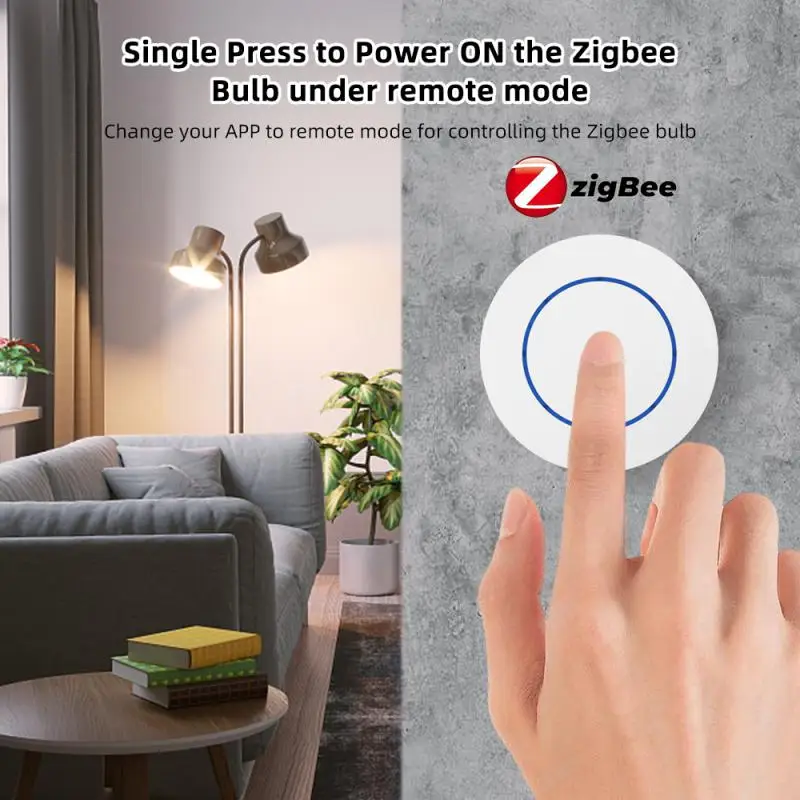 Tuya ZigBee Button Smart Scene Switch With Battery Multi-scene Linkage Remote Control Intelligent Smart Home Zigbee Gateway Need