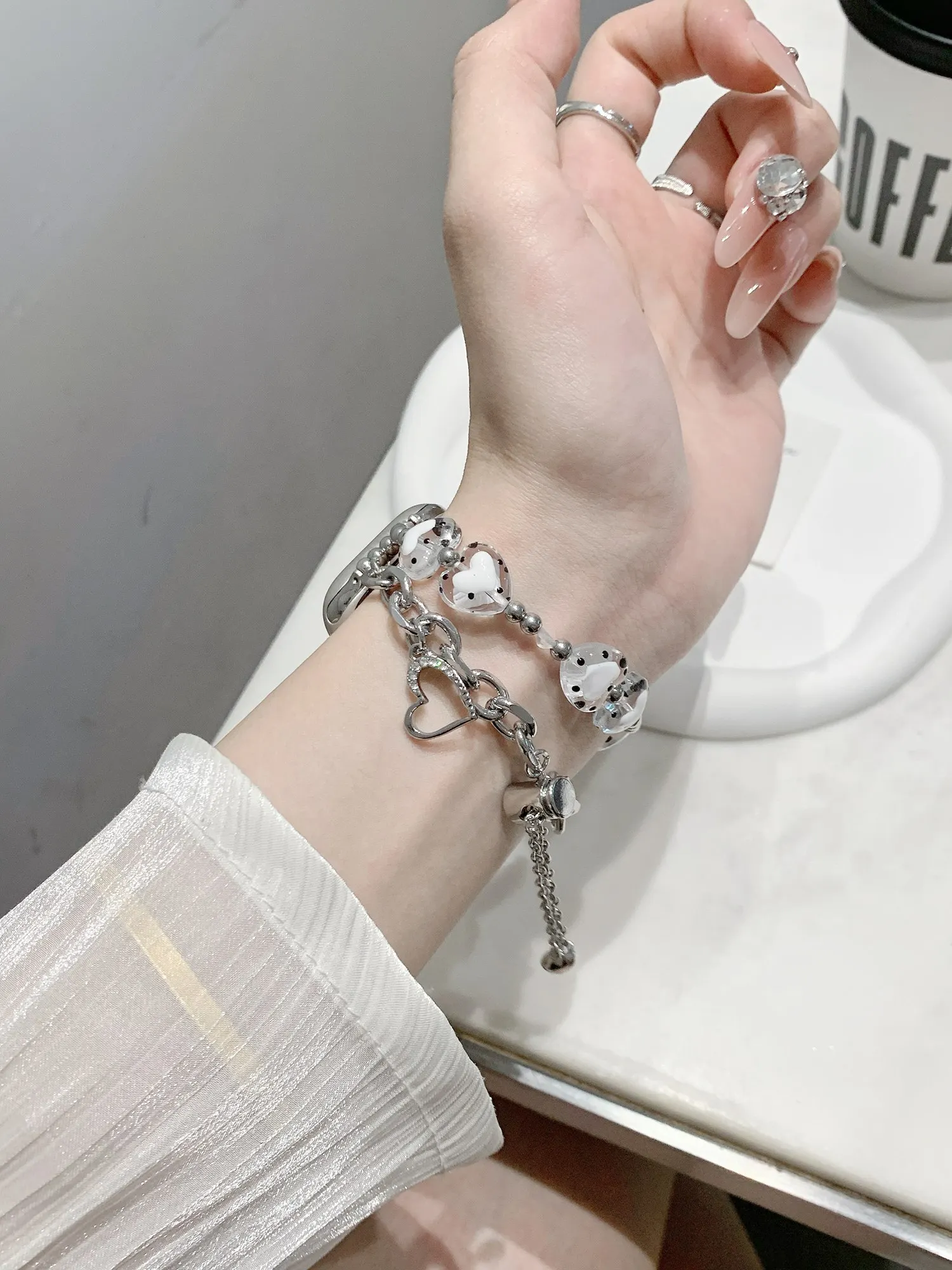 Bracelet en métal populaire à  - Silicone Band Women avis et prix