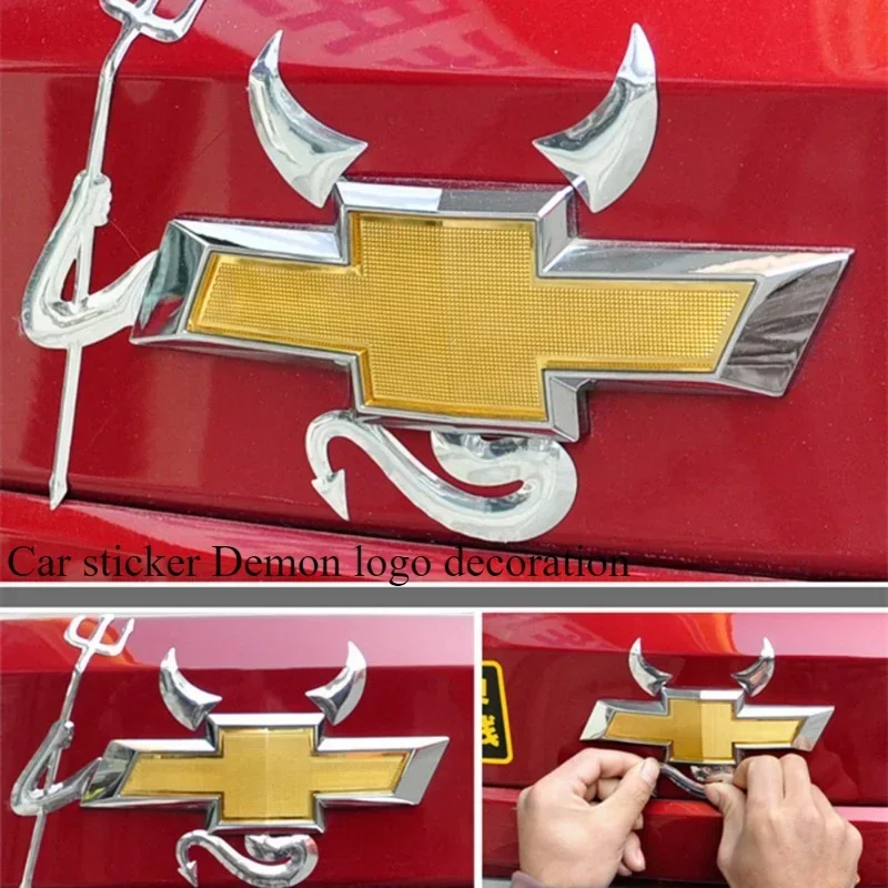 Creative 3D Little Devil Demon Styling Car Sticker Funny Car Emblem Logo PVC Decals Auto Decoration DIY Car Exterior Accessories