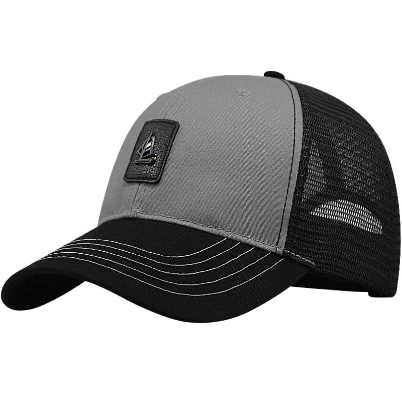 Gorra de béisbol de cabeza grande para hombre, gorro de camionero de malla de algodón de verano, 3d, Snapback de gran tamaño, 56-60cm, 60-68cm